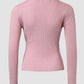 V Neck Ruched Side Button Decor Knit Sweater Slim Fit Pullover Top