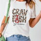 White Leopard CRAWFISH Season Lettering Casual Tee