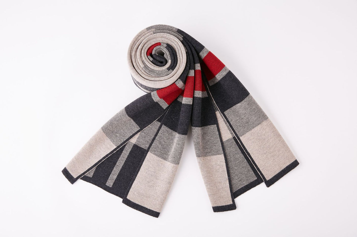 Scarf for Men Reversible Elegant Classic Cashmere Feel Scarves for Spring Fall Winter D004