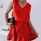 Sleeveless Ruffle Hem Casual Dress