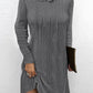 Hooded Cable Textured Casual Dress