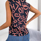 Letter Print V Neck Tank Top