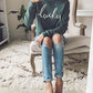 Letter Print Crew Neck Sweatshirt