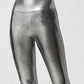 Metallic High Waist Pencil Leggings