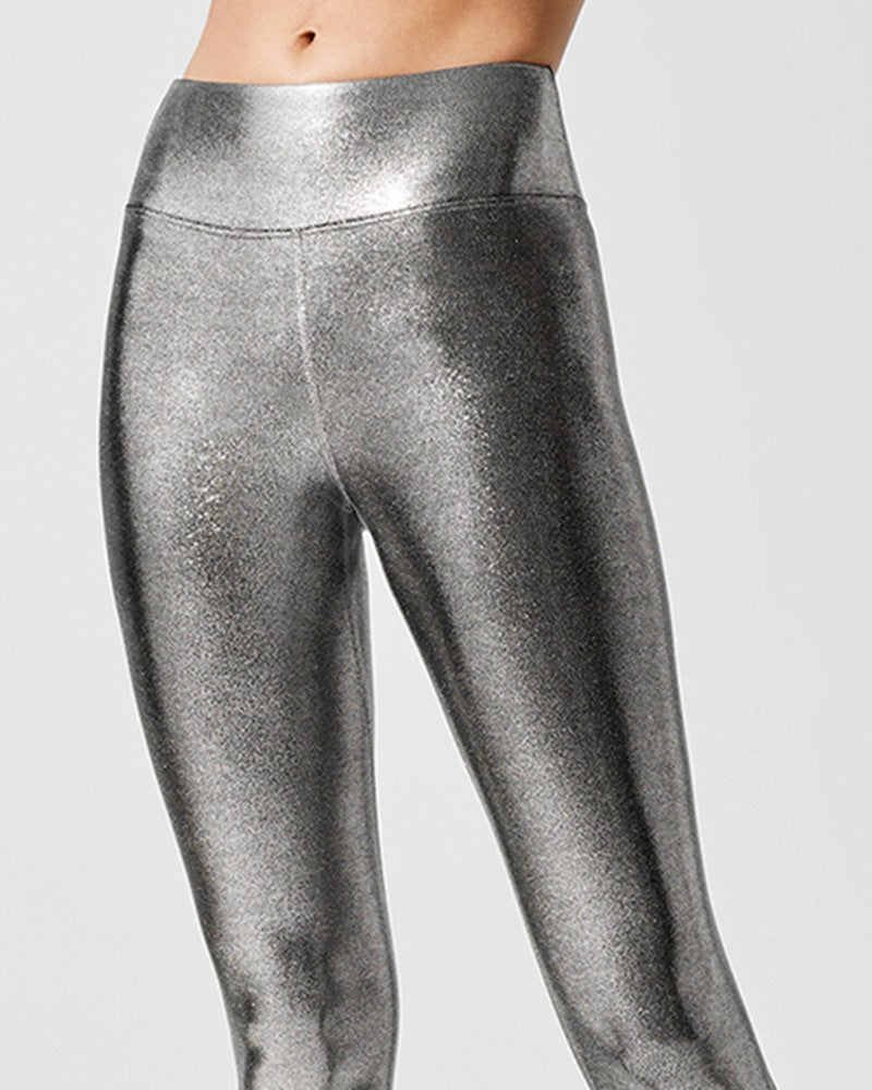 Metallic High Waist Pencil Leggings