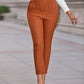 High Waist Cropped Work Pants