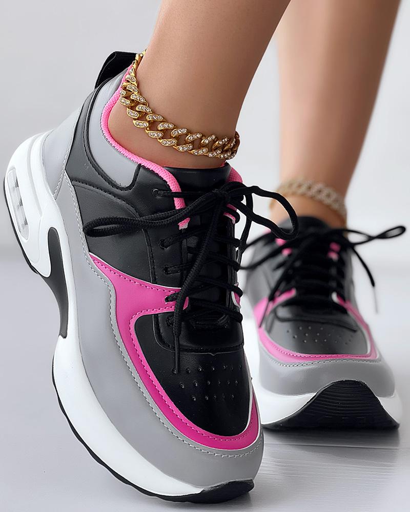 Breathable Lace up Sports Sneakers