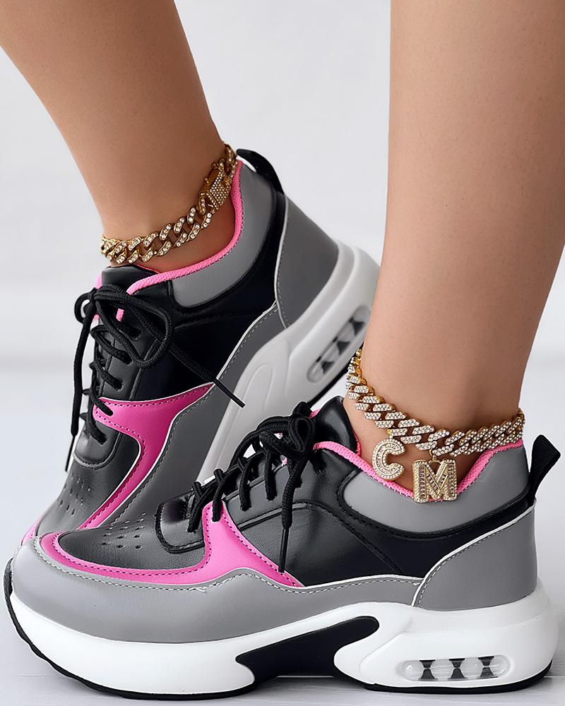 Breathable Lace up Sports Sneakers