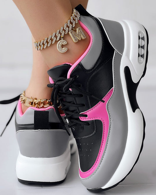 Breathable Lace up Sports Sneakers