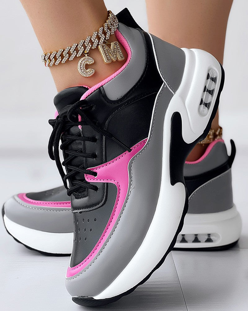 Breathable Lace up Sports Sneakers