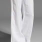 Plain Drawstring Casual Flared Pants