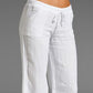 Plain Drawstring Casual Flared Pants