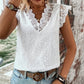 Hollow Out Tied Detail Lace Top