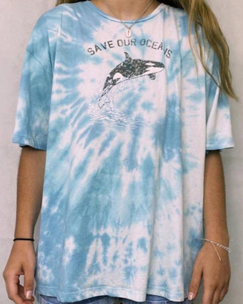 Tie Dye Short Sleeve T shirt