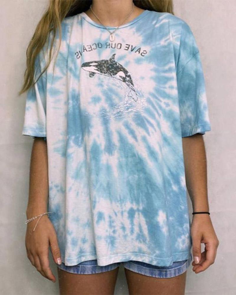 Tie Dye Short Sleeve T shirt