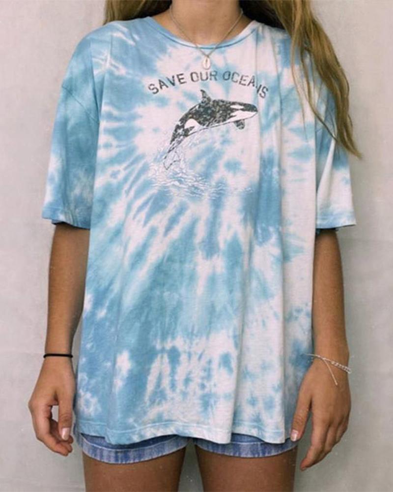 Tie Dye Short Sleeve T shirt