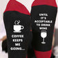 1Pair Christmas Letter Print Socks