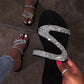 Diamond Strap Embellished Sandals