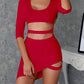 Choker Cut Out Irregular Bodycon Dress