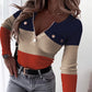 Long Sleeve Zipper Front Ribbed Top