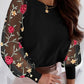 Floral Embroidery Long Sleeve Top