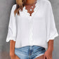 V Neck Contrast Lace Top