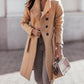 Button Front Longline Coat With Belt