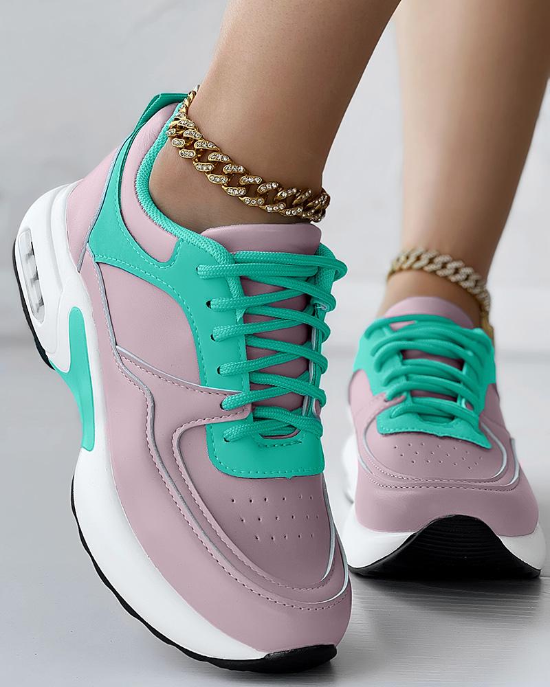 Breathable Lace up Sports Sneakers