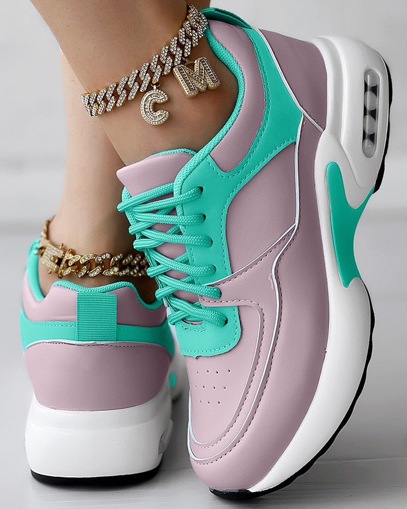 Breathable Lace up Sports Sneakers