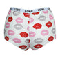 Letter Lip Print High Waist Panty