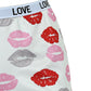 Letter Lip Print High Waist Panty