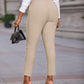 High Waist Cropped Work Pants