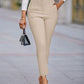 High Waist Cropped Work Pants