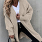 Lantern Sleeve Open Front Cardigan