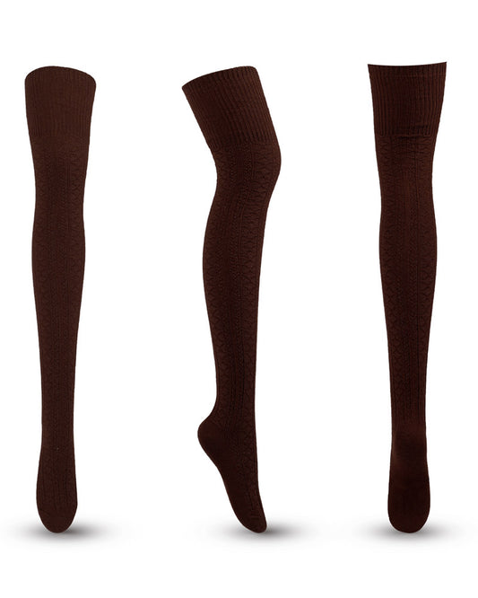 1Pair Thigh High Knit Leg Warmers Long Boot Socks