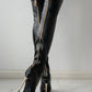 Zipper Knee High Thin Heel Boots