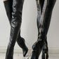 Zipper Knee High Thin Heel Boots