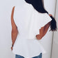 Solid Flutter Sleeve Peplum Top