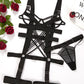 Cutout Backless Garter Lingerie Set