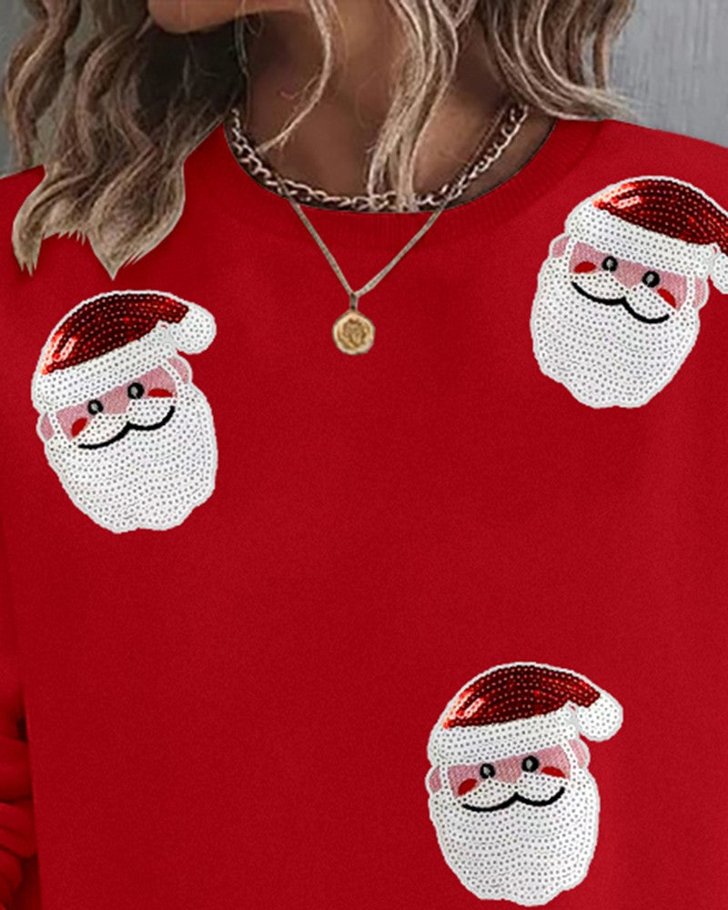 Christmas Santa Claus Pattern Sweatshirt