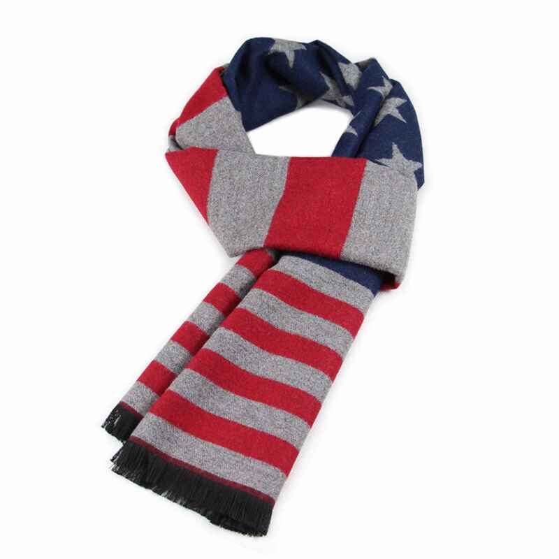     American-Flag-Scarf-for-Men-Reversible-Elegant-Classic-Cashmere-Feel-Scarves-for-Spring-Fall-Winter-D021