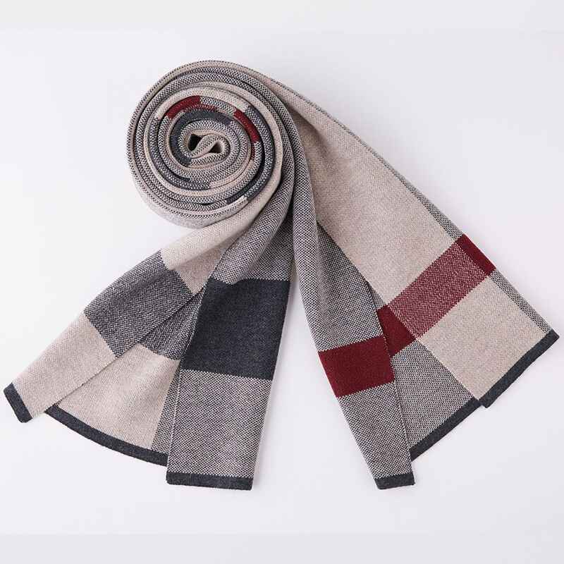 Camel-Mens-Fashion-Scarves-for-Winter-Cashmere-Feel-Scarf-for-Men-D005-Front-Detail