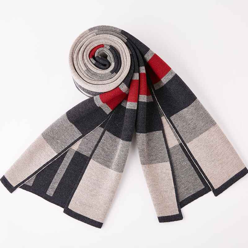     Camel-Scarf-for-Men-Reversible-Elegant-Classic-Cashmere-Feel-Scarves-for-Spring-Fall-Winter-D004-Front