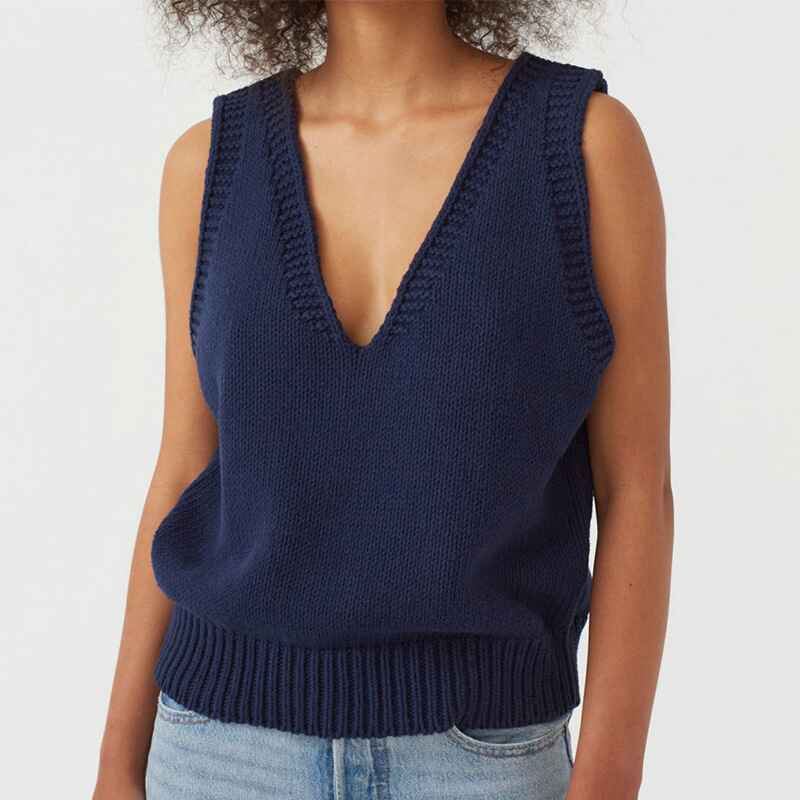 Dark-Blue-Womens-Knit-Sweater-Vest-Women-Crop-Y2K-Sweater-Vests-V-Neck-Sleeveless-JK-Uniform-Pullover-Knitwear-Tops-K023