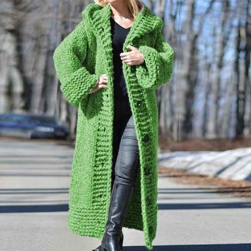 Green-Womens-Cable-Knit-Long-Sleeve-Sweater-Cardigan-Open-Front-Long-Cardigans-Hooded-Casual-Outwear-K006