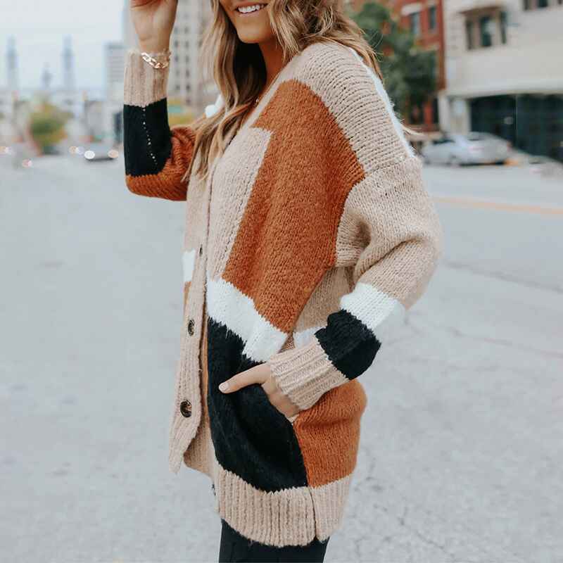 Khaki-Womens-Oversized-Open-Front-Fuzzy-Cardigan-Sweaters-Long-Sleeve-Casual-Slouchy-Fluffy-Loose-Knit-Sweater-K116-Side