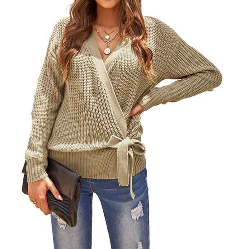 Khaki-Womens-Wrap-Tie-Waist-Cardigan-Sweater-Lightweight-Oversized-Long-Sleeve-Open-Front-Knitted-Coat-K183