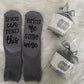 1Pair Funny Letter Print Crew Socks