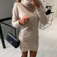 Long Sleeve Turtleneck Bodycon Dress