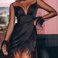 Sheer Mesh Patchwork Fluffy Ruched Party Dress